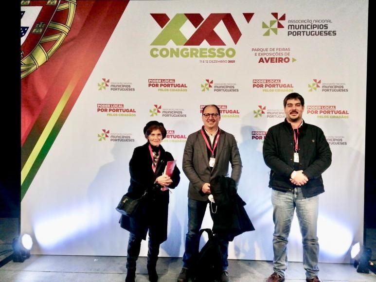 Presidente da Junta presente no Congresso da Associação de Municípios