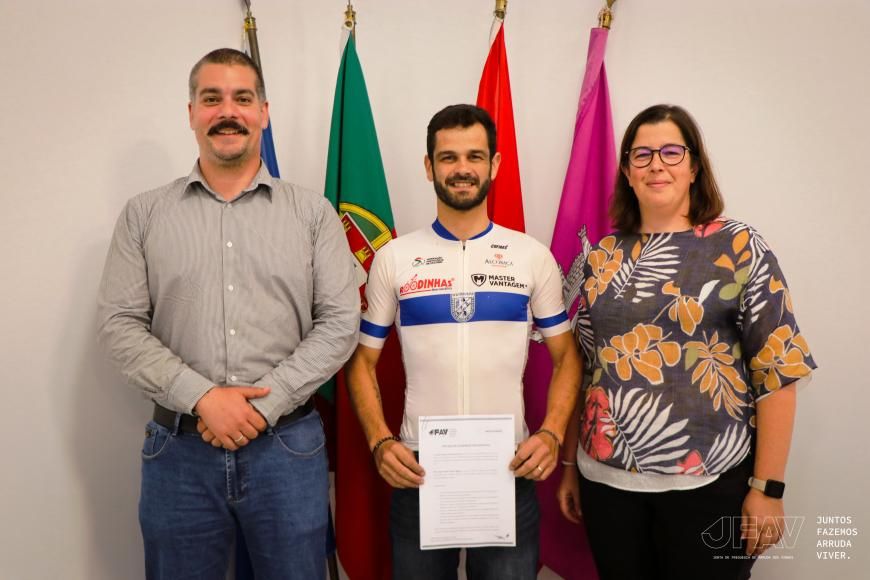 Junta de Freguesia apoia o ciclista arrudense Pedro Pinheiro