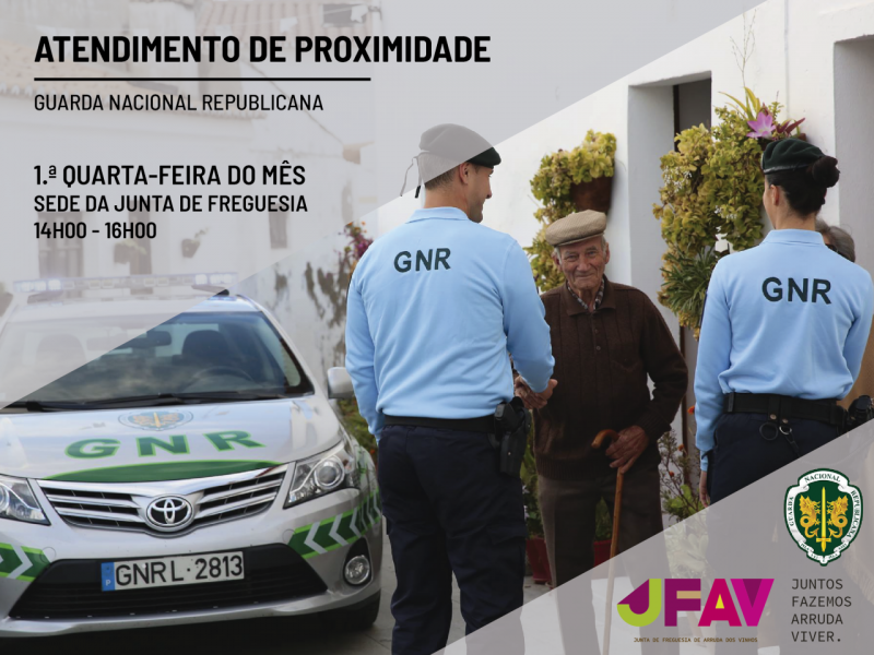 Parceira Junta de Freguesia/GNR cria Atendimento de Proximidade
