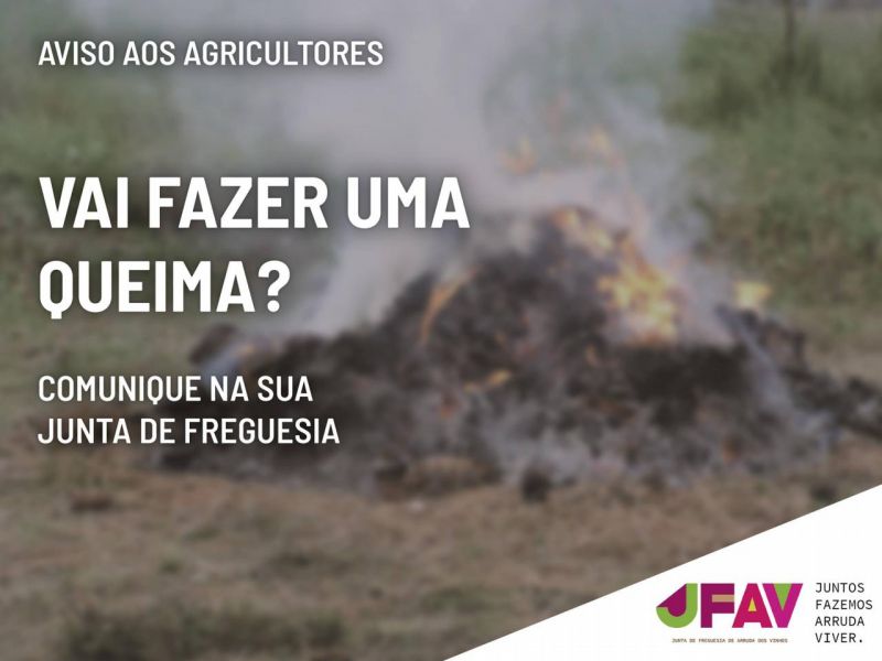 Comunica&ccedil;&atilde;o de Queimas Agr&iacute;colas