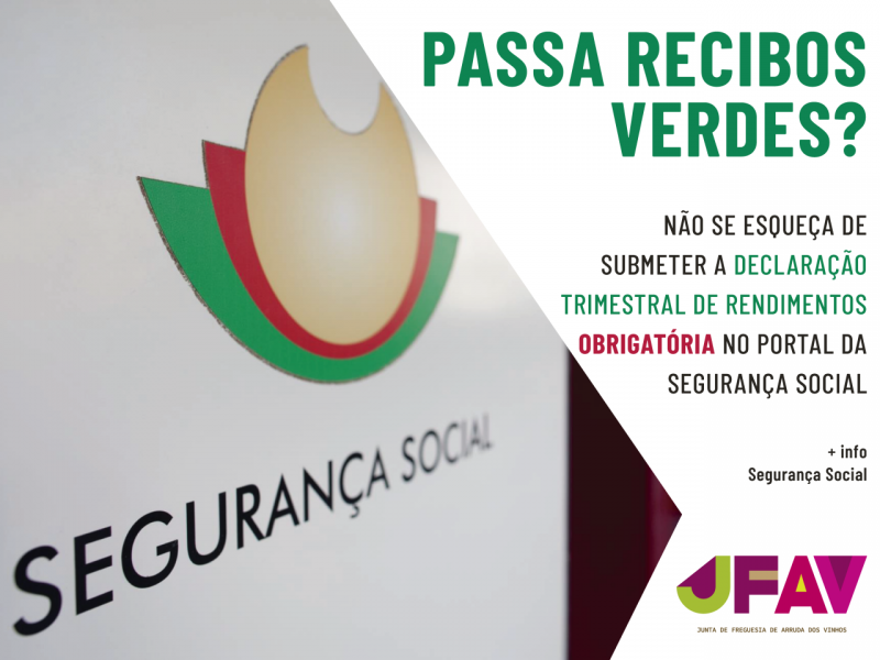Recibos Verdes | Preenchimento da Declara&ccedil;&atilde;o Trimestral de Rendimentos